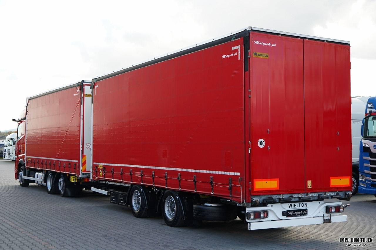 MERCEDES-BENZ ACTROS 2545 / ZESTAW TANDEM 120 M3 / PRZEJAZDOWY / 6x2 / OŚ PODNOSZONA / BIG SPACE / WIELTON / 2021 - Curtainsider truck: picture 3 MERCEDES-BENZ ACTROS 2545 / ZESTAW TANDEM 120 M3 / PRZEJAZDOWY / 6x2 / OŚ PODNOSZONA / BIG SPACE / WIELTON / 2021 - Curtainsider truck: picture 3