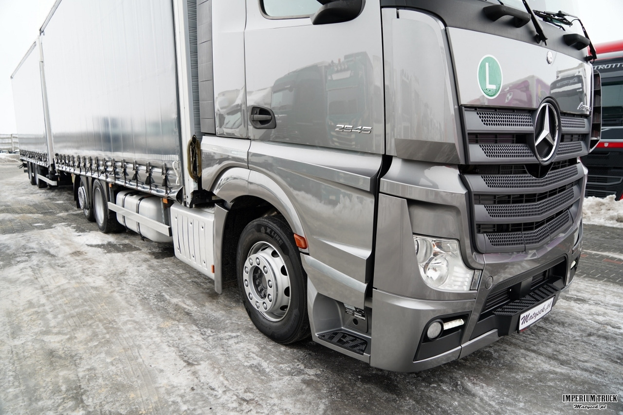 MERCEDES-BENZ ACTROS 2545 / ZESTAW TANDEM 120 M3 / STREAM SPACE / OŚ SKRETNA / WIELTON / ZAWIESIE NA WÓZEK / - Curtainsider truck: picture 5 MERCEDES-BENZ ACTROS 2545 / ZESTAW TANDEM 120 M3 / STREAM SPACE / OŚ SKRETNA / WIELTON / ZAWIESIE NA WÓZEK / - Curtainsider truck: picture 5