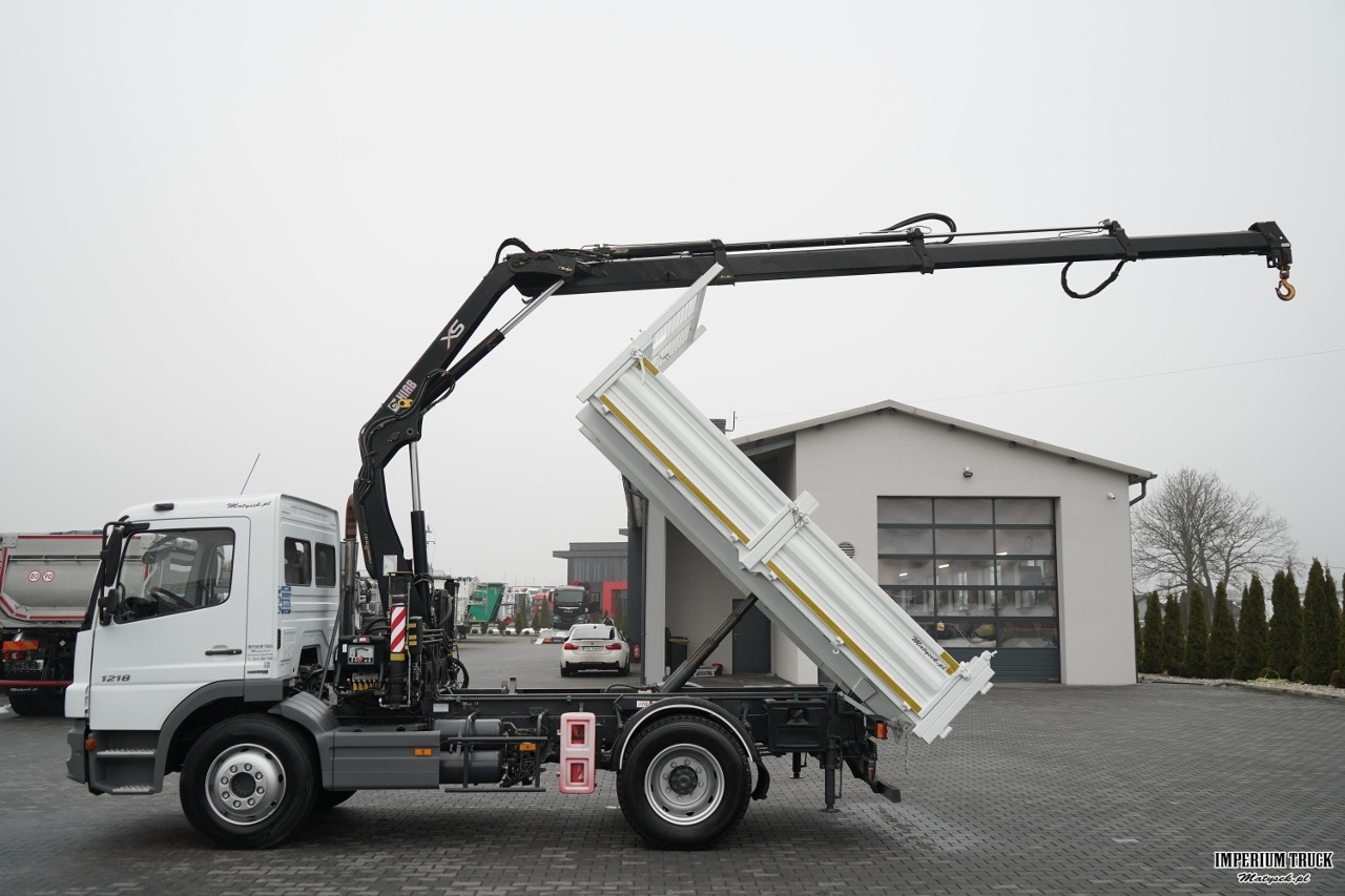 MERCEDES-BENZ ATEGO 1218 / 4x2 / WYWROTKA + HDS HIAB 0088 BS-3 / PILOT /MANUAL - Tipper, Crane truck: picture 3 MERCEDES-BENZ ATEGO 1218 / 4x2 / WYWROTKA + HDS HIAB 0088 BS-3 / PILOT /MANUAL - Tipper, Crane truck: picture 3