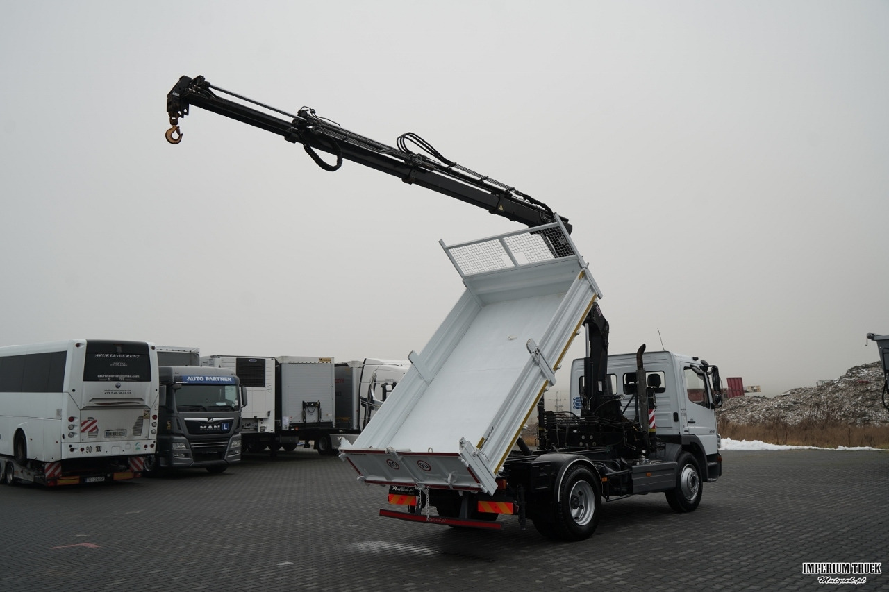 MERCEDES-BENZ ATEGO 1218 / 4x2 / WYWROTKA + HDS HIAB 0088 BS-3 / PILOT /MANUAL - Tipper, Crane truck: picture 5 MERCEDES-BENZ ATEGO 1218 / 4x2 / WYWROTKA + HDS HIAB 0088 BS-3 / PILOT /MANUAL - Tipper, Crane truck: picture 5