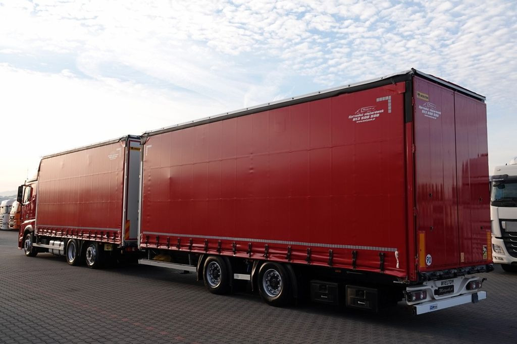 Mercedes-Benz ACTROS 2548 / ZESTAW TANDEM 120 M3 / PRZEJAZDOWY - Curtainsider truck: picture 2 Mercedes-Benz ACTROS 2548 / ZESTAW TANDEM 120 M3 / PRZEJAZDOWY - Curtainsider truck: picture 2