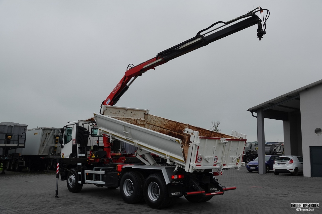 RENAULT C 380 / 6x4 / WYWROTKA 3 STRONNA + HDS FASSI F135 / HYDROBURTA / EURO 6 / STEROWANIE RADIOWE / ROTATOR / BORDMATIC - Tipper, Crane truck: picture 4 RENAULT C 380 / 6x4 / WYWROTKA 3 STRONNA + HDS FASSI F135 / HYDROBURTA / EURO 6 / STEROWANIE RADIOWE / ROTATOR / BORDMATIC - Tipper, Crane truck: picture 4