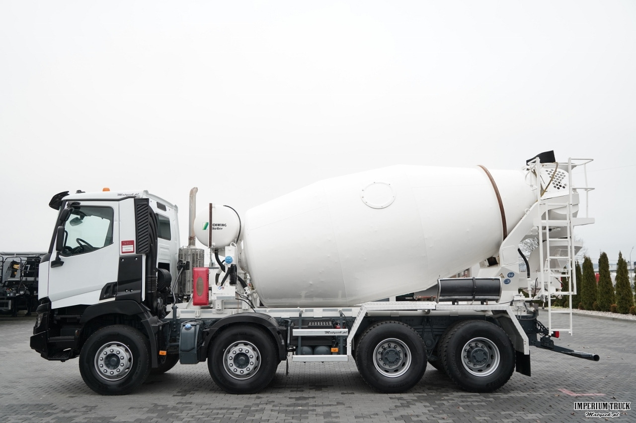 RENAULT C 380 / 8X4 / BETONOMIESZARKA / GRUSZKA / SCHWING STETTER 9 M3 / EURO 6 / - Concrete mixer truck: picture 2 RENAULT C 380 / 8X4 / BETONOMIESZARKA / GRUSZKA / SCHWING STETTER 9 M3 / EURO 6 / - Concrete mixer truck: picture 2