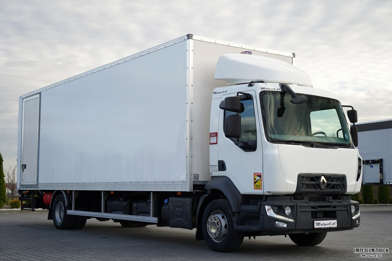 RENAULT D 210 / 4x2 / KONTENER / 8,6 M / MOCNA PODŁOGA / WINDA DHOLLANDIA - Box truck: picture 1 RENAULT D 210 / 4x2 / KONTENER / 8,6 M / MOCNA PODŁOGA / WINDA DHOLLANDIA - Box truck: picture 1