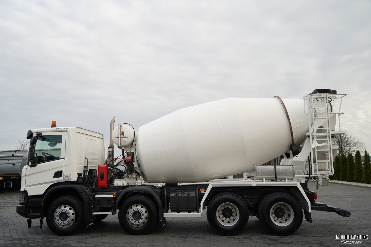 SCANIA P 410 / 8x4 / BETONOMIESZARKA / GRUSZKA / PUTZMEISTER / 9m3 / AUTOMAT / SKÓRY - Concrete mixer truck: picture 3 SCANIA P 410 / 8x4 / BETONOMIESZARKA / GRUSZKA / PUTZMEISTER / 9m3 / AUTOMAT / SKÓRY - Concrete mixer truck: picture 3