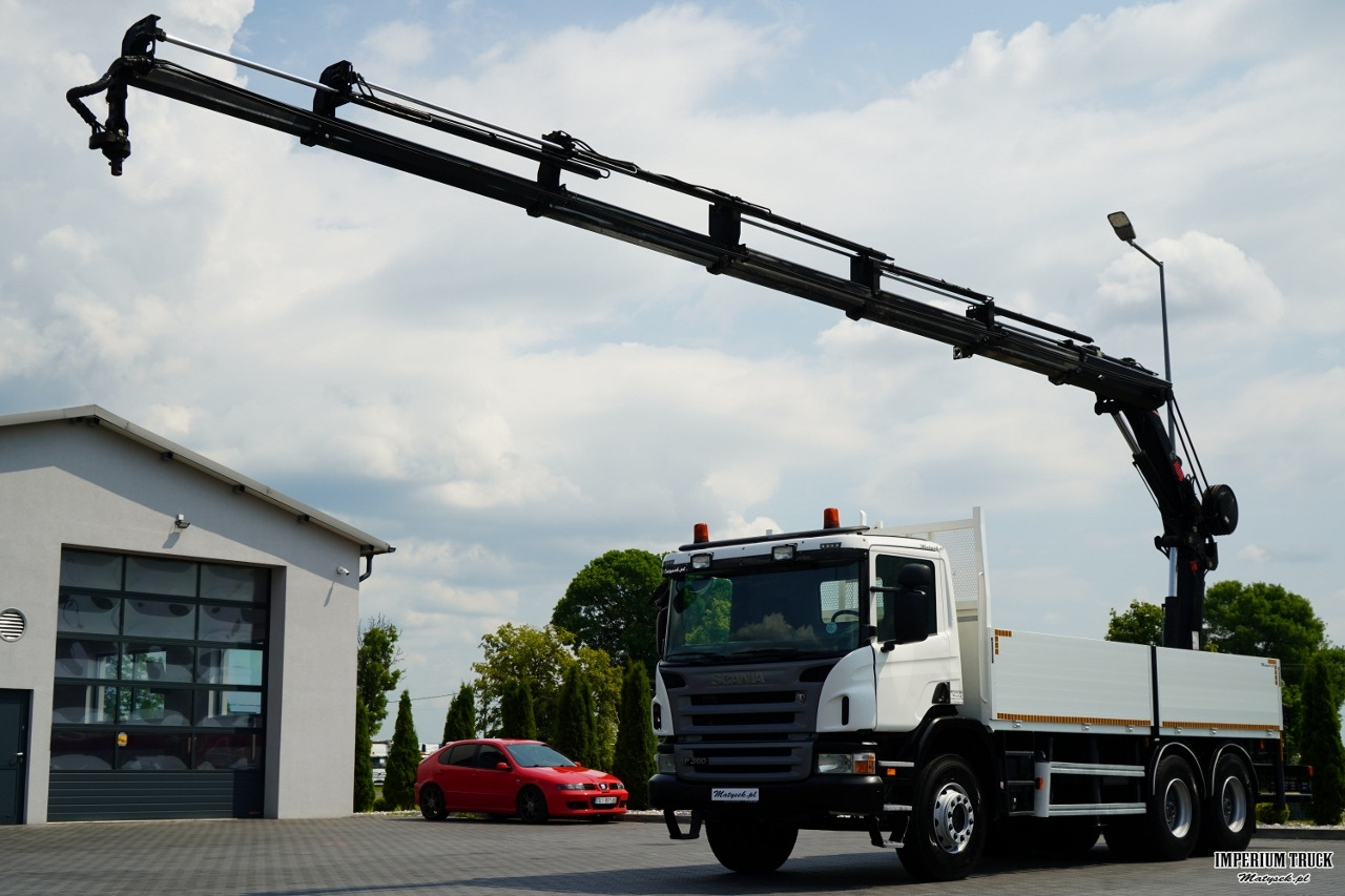 SCANIA P360 / 6X4 / SKRZYNIOWY 4.85 + HDS HIAB 211 E-6 HIDUO / UDŹWIG 7100KG / MAX WYSÓW 16.5 M / STEROWANIE RADIOWE - Dropside/ Flatbed truck, Crane truck: picture 3 SCANIA P360 / 6X4 / SKRZYNIOWY 4.85 + HDS HIAB 211 E-6 HIDUO / UDŹWIG 7100KG / MAX WYSÓW 16.5 M / STEROWANIE RADIOWE - Dropside/ Flatbed truck, Crane truck: picture 3