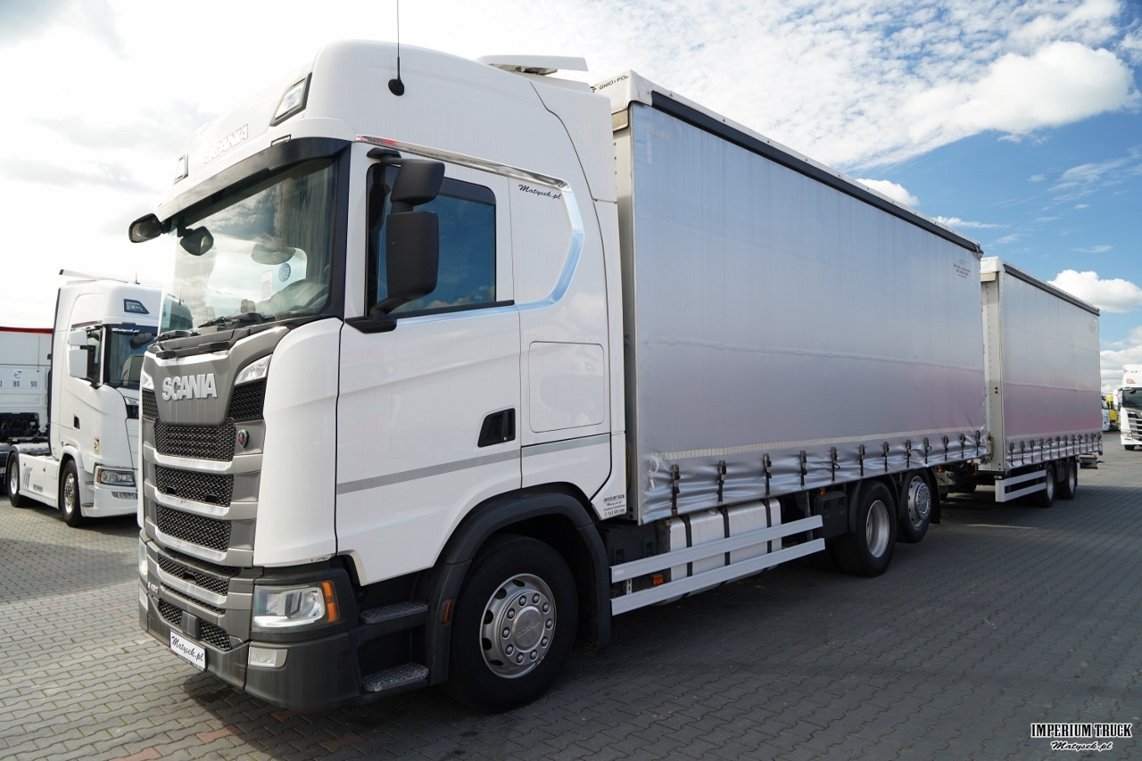 SCANIA S 450 / ZESTAW TANDEM / 120 M3 / - Curtainsider truck: picture 4 SCANIA S 450 / ZESTAW TANDEM / 120 M3 / - Curtainsider truck: picture 4