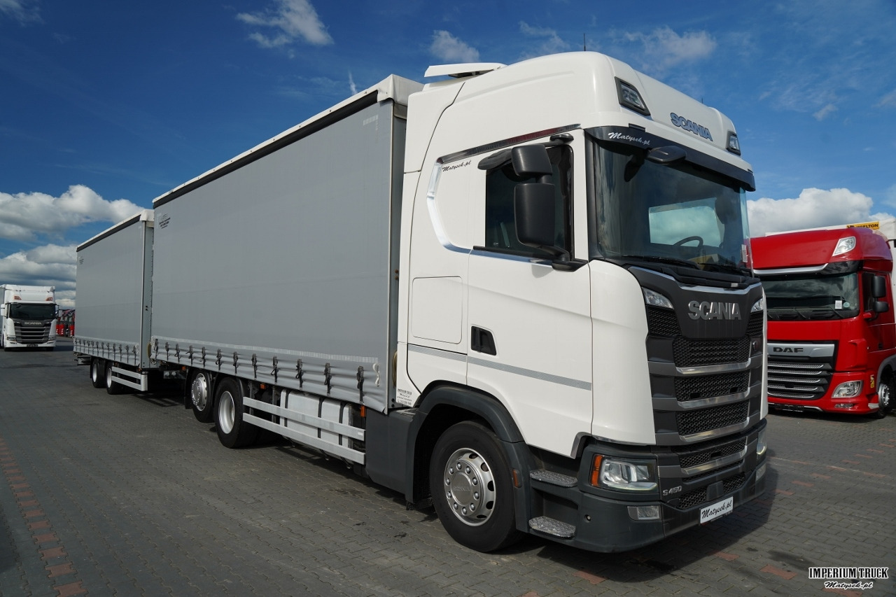 SCANIA S 450 / ZESTAW TANDEM / 120 M3 / - Curtainsider truck: picture 2 SCANIA S 450 / ZESTAW TANDEM / 120 M3 / - Curtainsider truck: picture 2
