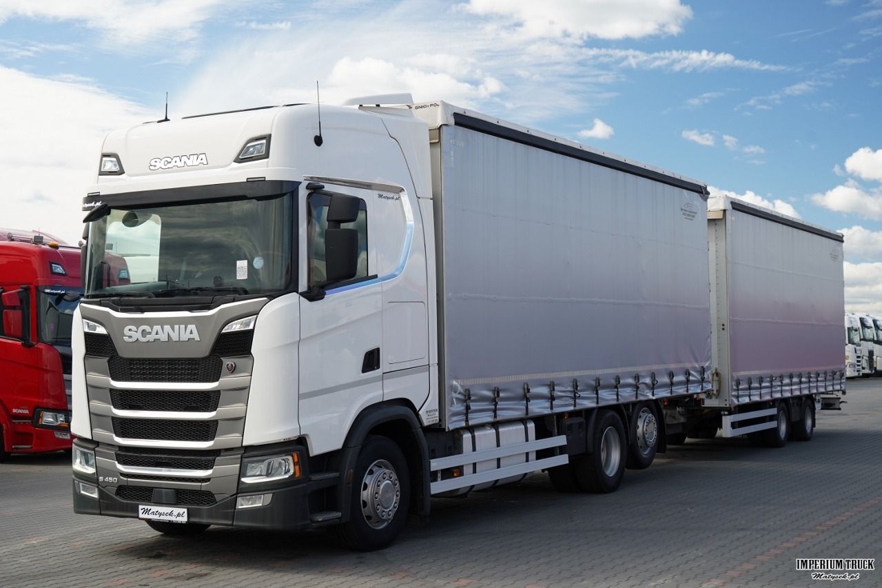 SCANIA S 450 / ZESTAW TANDEM / 120 M3 / - Curtainsider truck: picture 3 SCANIA S 450 / ZESTAW TANDEM / 120 M3 / - Curtainsider truck: picture 3