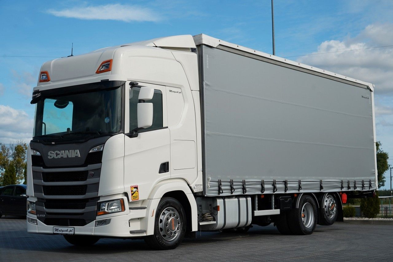 Scania R 450 / MEGA / 6x2 / FIRANKA - 8,2 m / SOLÓWKA / - Curtainsider truck: picture 1 Scania R 450 / MEGA / 6x2 / FIRANKA - 8,2 m / SOLÓWKA / - Curtainsider truck: picture 1