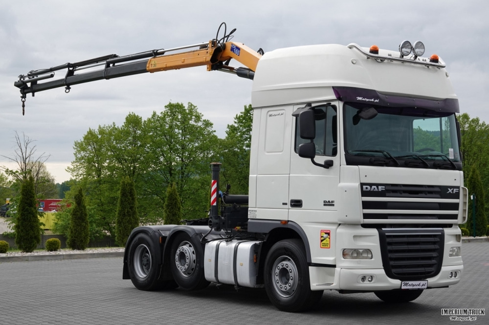 DAF XF 105.510 / CIĄGNIK SIODŁOWY PUSHER / + HDS COPMA 160.5 / WYSÓW - 13 M / UDŹWIG - 7 040 KG / SPROWADZONY - Tractor unit: picture 3 DAF XF 105.510 / CIĄGNIK SIODŁOWY PUSHER / + HDS COPMA 160.5 / WYSÓW - 13 M / UDŹWIG - 7 040 KG / SPROWADZONY - Tractor unit: picture 3