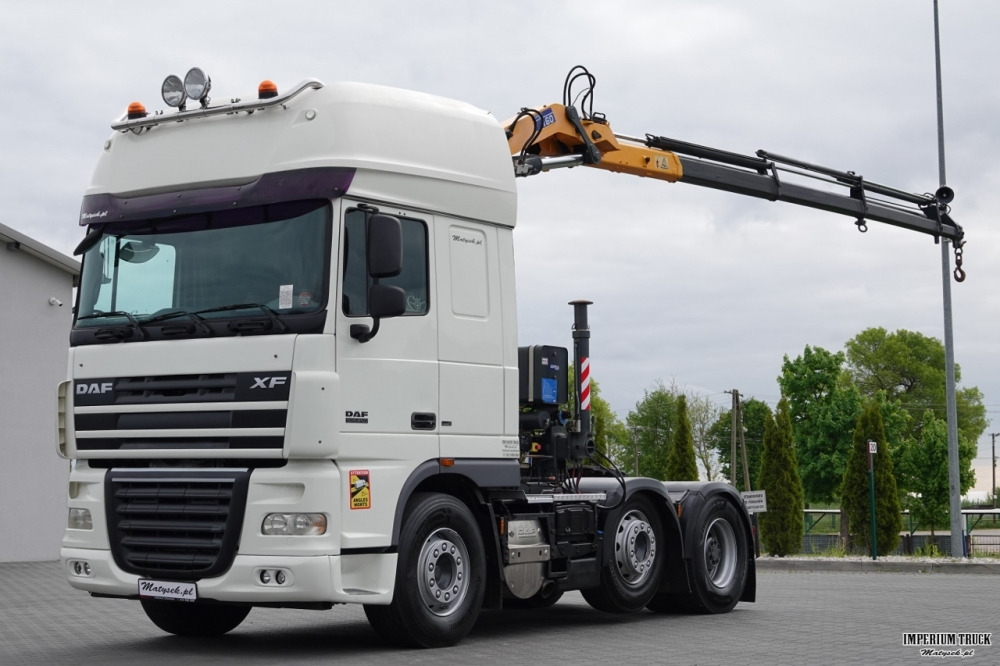 DAF XF 105.510 / CIĄGNIK SIODŁOWY PUSHER / + HDS COPMA 160.5 / WYSÓW - 13 M / UDŹWIG - 7 040 KG / SPROWADZONY - Tractor unit: picture 5 DAF XF 105.510 / CIĄGNIK SIODŁOWY PUSHER / + HDS COPMA 160.5 / WYSÓW - 13 M / UDŹWIG - 7 040 KG / SPROWADZONY - Tractor unit: picture 5