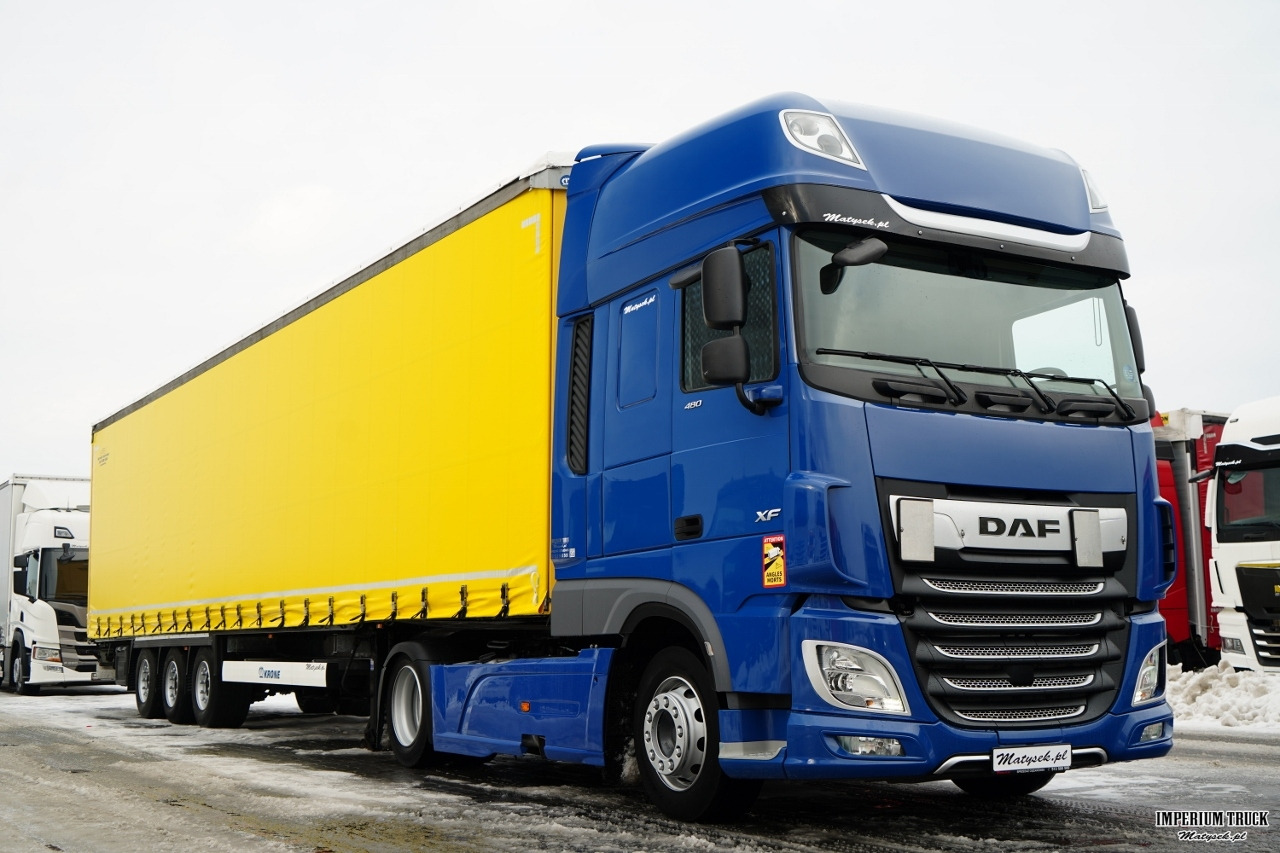 DAF XF 480 / ZESTAW / MEGA / SSC / 2022 / + KRONE / FIRANKA / DACH PODNOSZONY - Tractor unit, Curtainsider semi-trailer: picture 4 DAF XF 480 / ZESTAW / MEGA / SSC / 2022 / + KRONE / FIRANKA / DACH PODNOSZONY - Tractor unit, Curtainsider semi-trailer: picture 4