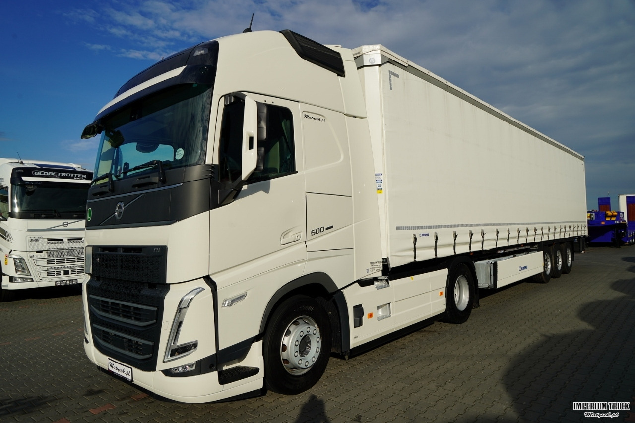 VOLVO FH 500 / XXL / 2024 / KLIMA POSTOJOWA / SKÓRY / I-SHIFT + KRONE FIRANKA / 2024 ROK / KOSZ NA PALETY / 2 OSIE PODNOSZONE / MAŁO UŻYWANA / SPROWADZONA - Tractor unit, Curtainsider semi-trailer: picture 2 VOLVO FH 500 / XXL / 2024 / KLIMA POSTOJOWA / SKÓRY / I-SHIFT + KRONE FIRANKA / 2024 ROK / KOSZ NA PALETY / 2 OSIE PODNOSZONE / MAŁO UŻYWANA / SPROWADZONA - Tractor unit, Curtainsider semi-trailer: picture 2