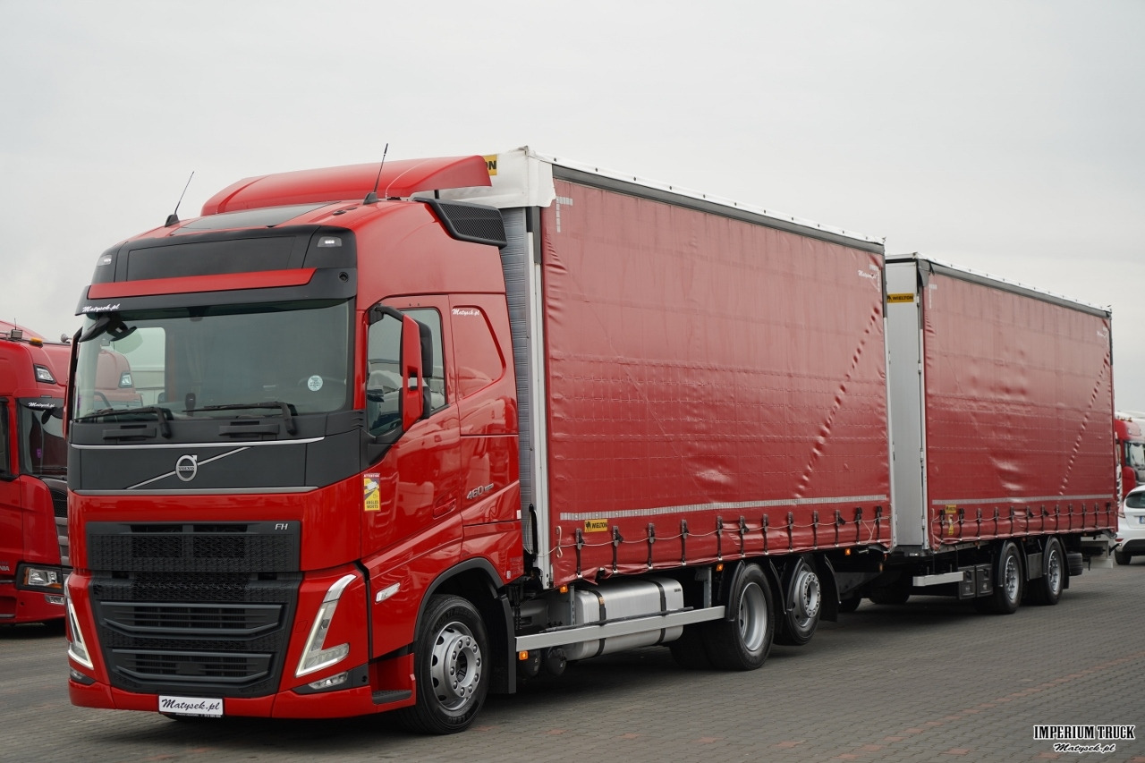 VOLVO FH 460 / ZESTAW TANDEM / 120 M3 / PRZEJAZDOWY / I-SAVE / KLIMA POSTOJOWA / OŚ PODNOSZONA SKRĘTNA / WIELTON / PLANDEKA ZBROJONA - Curtainsider truck: picture 2 VOLVO FH 460 / ZESTAW TANDEM / 120 M3 / PRZEJAZDOWY / I-SAVE / KLIMA POSTOJOWA / OŚ PODNOSZONA SKRĘTNA / WIELTON / PLANDEKA ZBROJONA - Curtainsider truck: picture 2