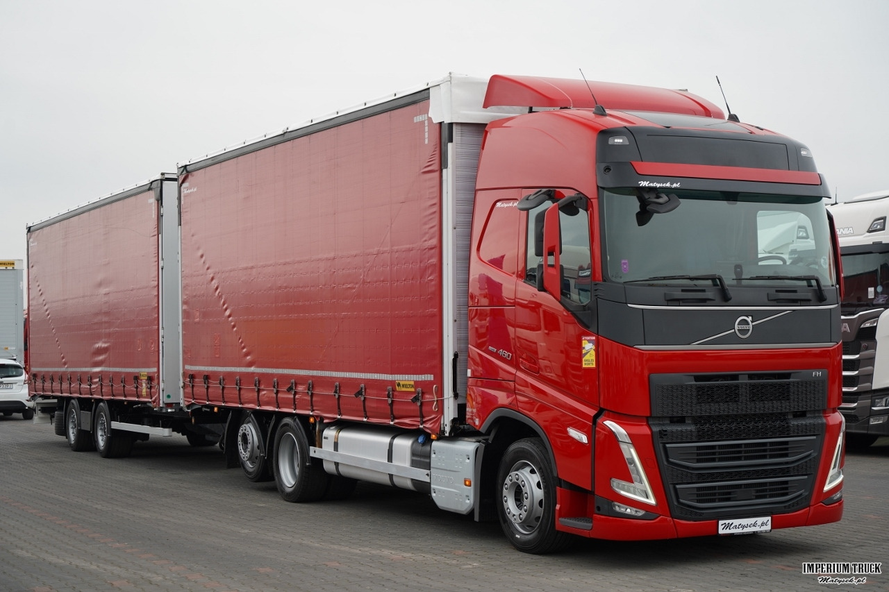 VOLVO FH 460 / ZESTAW TANDEM / 120 M3 / PRZEJAZDOWY / I-SAVE / KLIMA POSTOJOWA / OŚ PODNOSZONA SKRĘTNA / WIELTON / PLANDEKA ZBROJONA - Curtainsider truck: picture 1 VOLVO FH 460 / ZESTAW TANDEM / 120 M3 / PRZEJAZDOWY / I-SAVE / KLIMA POSTOJOWA / OŚ PODNOSZONA SKRĘTNA / WIELTON / PLANDEKA ZBROJONA - Curtainsider truck: picture 1