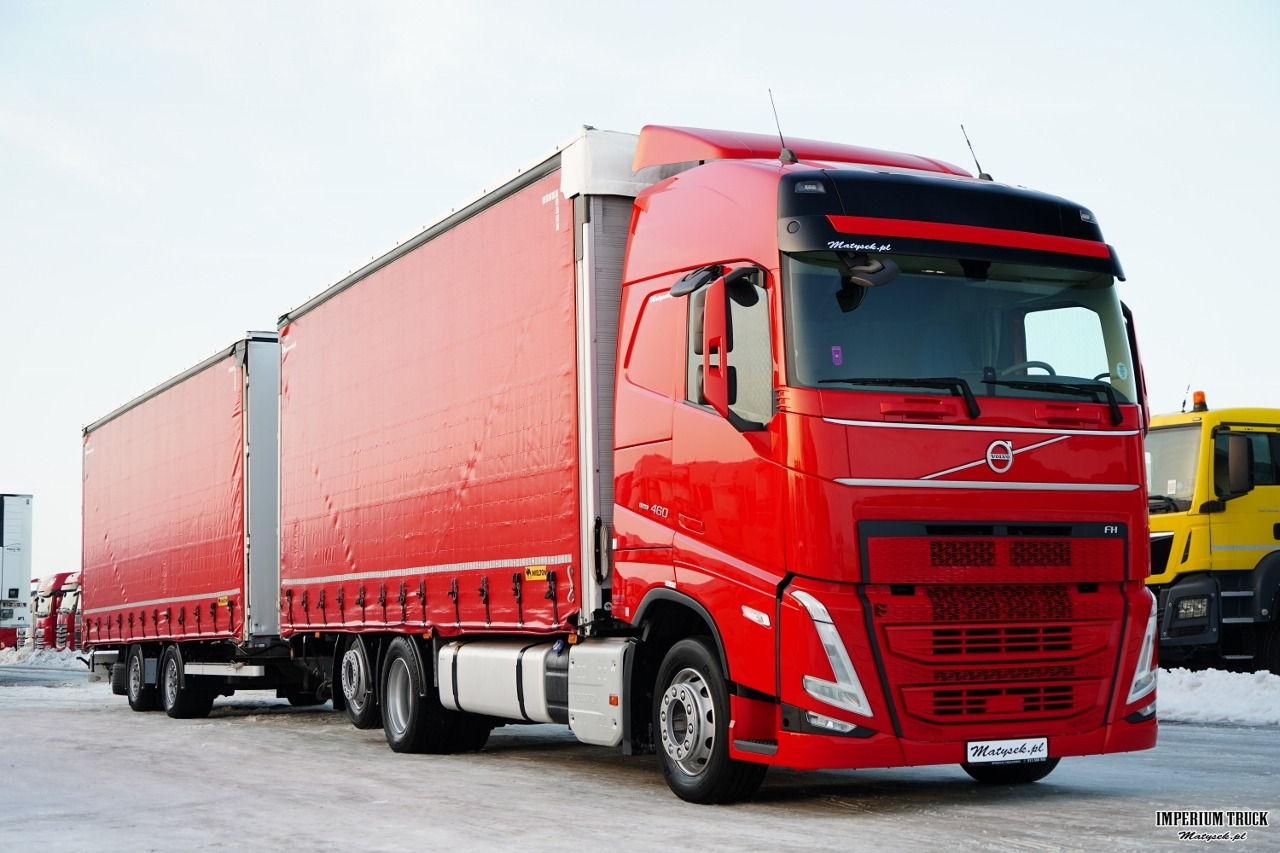 VOLVO FH 460 / ZESTAW TANDEM / 120 M3 / PRZEJAZDOWY / I-SAVE / KLIMATYZACJA POSTOJOWA / OŚ PODNOSZONA / OŚ SKRĘTNA / PLANDEKA ZBROJONA - Curtainsider truck: picture 1 VOLVO FH 460 / ZESTAW TANDEM / 120 M3 / PRZEJAZDOWY / I-SAVE / KLIMATYZACJA POSTOJOWA / OŚ PODNOSZONA / OŚ SKRĘTNA / PLANDEKA ZBROJONA - Curtainsider truck: picture 1
