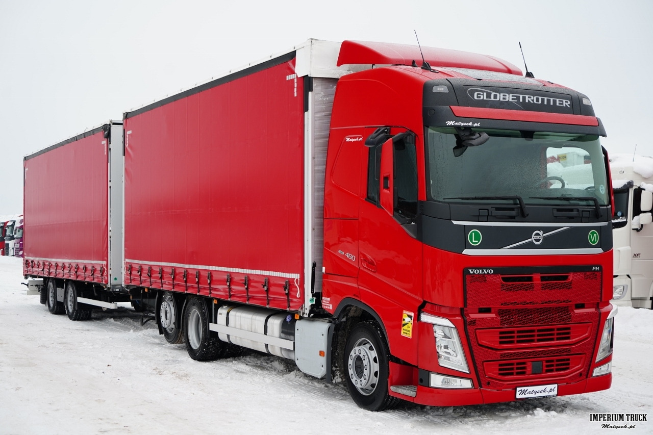 VOLVO FH 460 / ZESTAW TANDEM / 120 M3 / PRZEJAZDOWY / KLIMA POSTOJOWA / OŚ PODNOSZONA SKRĘTNA / WIELTON 2021 ROK / - Curtainsider truck: picture 1 VOLVO FH 460 / ZESTAW TANDEM / 120 M3 / PRZEJAZDOWY / KLIMA POSTOJOWA / OŚ PODNOSZONA SKRĘTNA / WIELTON 2021 ROK / - Curtainsider truck: picture 1