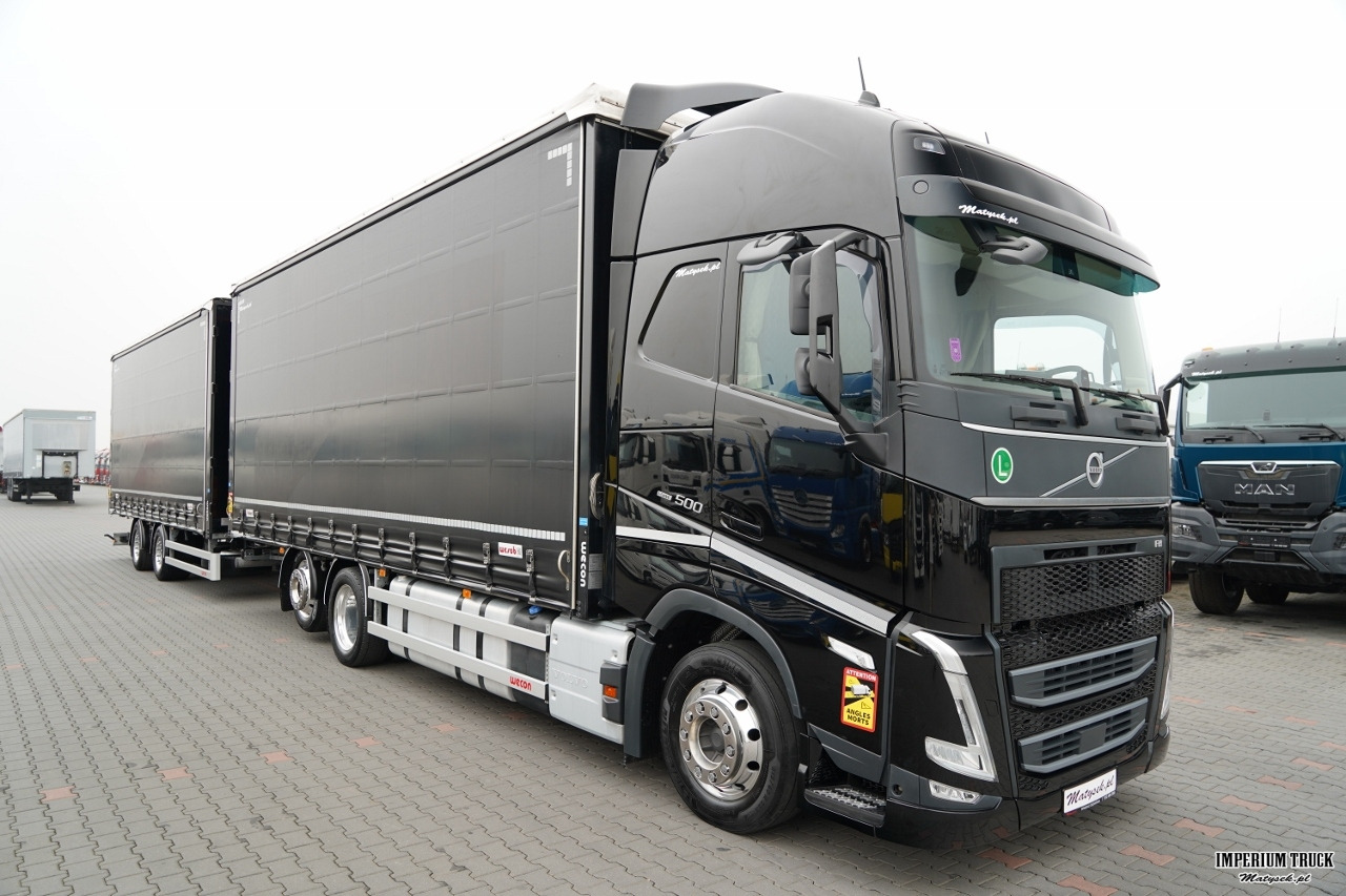 VOLVO FH 500 / XXL / ZESTAW TANDEM PRZEJAZDOWY 120 M3 / 2024 / KLIMATYZACJA POSTOJOWA / ZAWIESIE DOKI DO WÓZKA / OŚ PODNOSZONA / ALUFELGI / PRZYCZEPA WECON / PO KONTRAKCIE SERWISOWYM - Curtainsider truck: picture 2 VOLVO FH 500 / XXL / ZESTAW TANDEM PRZEJAZDOWY 120 M3 / 2024 / KLIMATYZACJA POSTOJOWA / ZAWIESIE DOKI DO WÓZKA / OŚ PODNOSZONA / ALUFELGI / PRZYCZEPA WECON / PO KONTRAKCIE SERWISOWYM - Curtainsider truck: picture 2