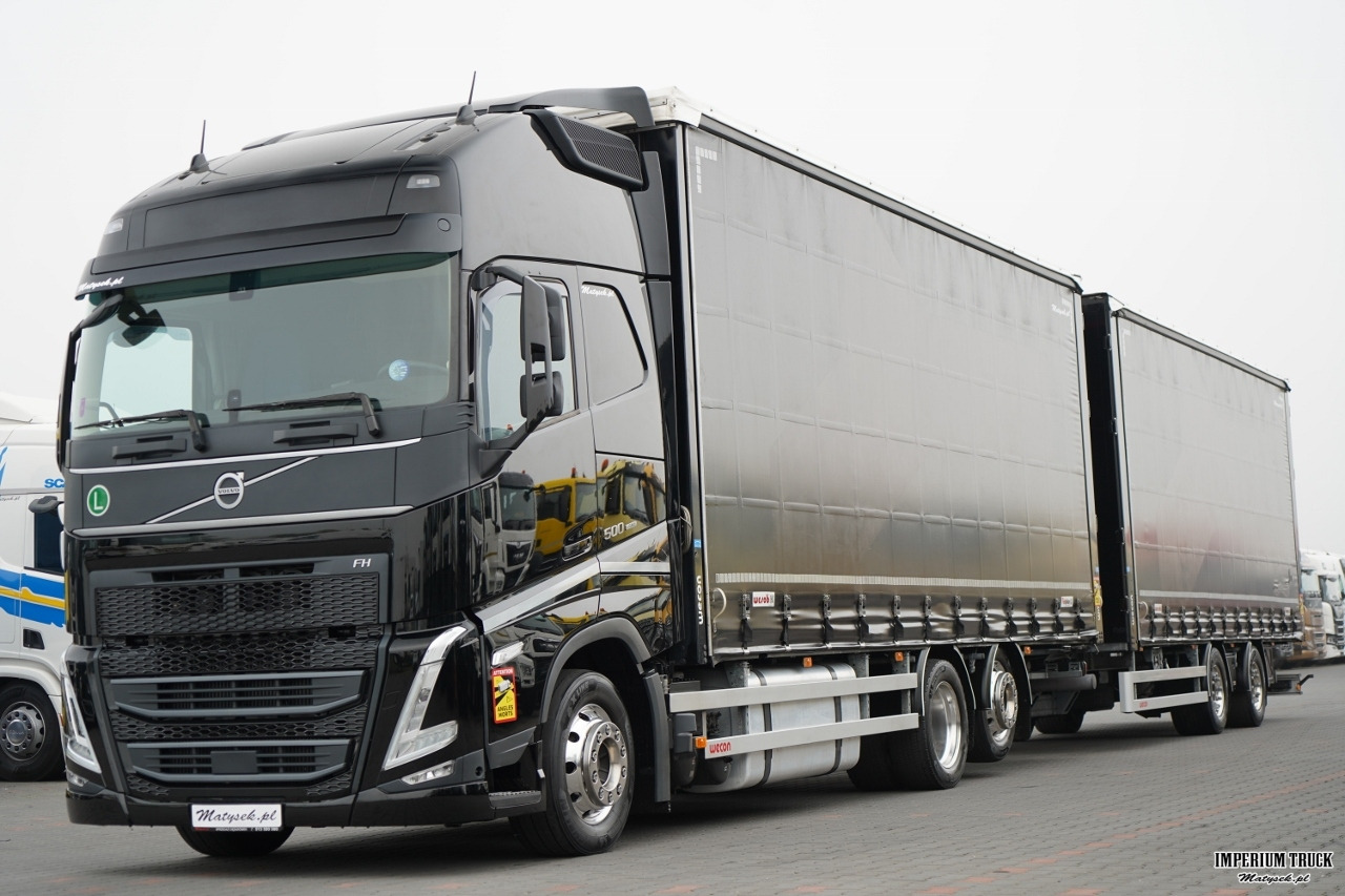 VOLVO FH 500 / XXL / ZESTAW TANDEM PRZEJAZDOWY 120 M3 / 2024 / KLIMATYZACJA POSTOJOWA / ZAWIESIE DOKI DO WÓZKA / OŚ PODNOSZONA / ALUFELGI / PRZYCZEPA WECON / PO KONTRAKCIE SERWISOWYM - Curtainsider truck: picture 4 VOLVO FH 500 / XXL / ZESTAW TANDEM PRZEJAZDOWY 120 M3 / 2024 / KLIMATYZACJA POSTOJOWA / ZAWIESIE DOKI DO WÓZKA / OŚ PODNOSZONA / ALUFELGI / PRZYCZEPA WECON / PO KONTRAKCIE SERWISOWYM - Curtainsider truck: picture 4