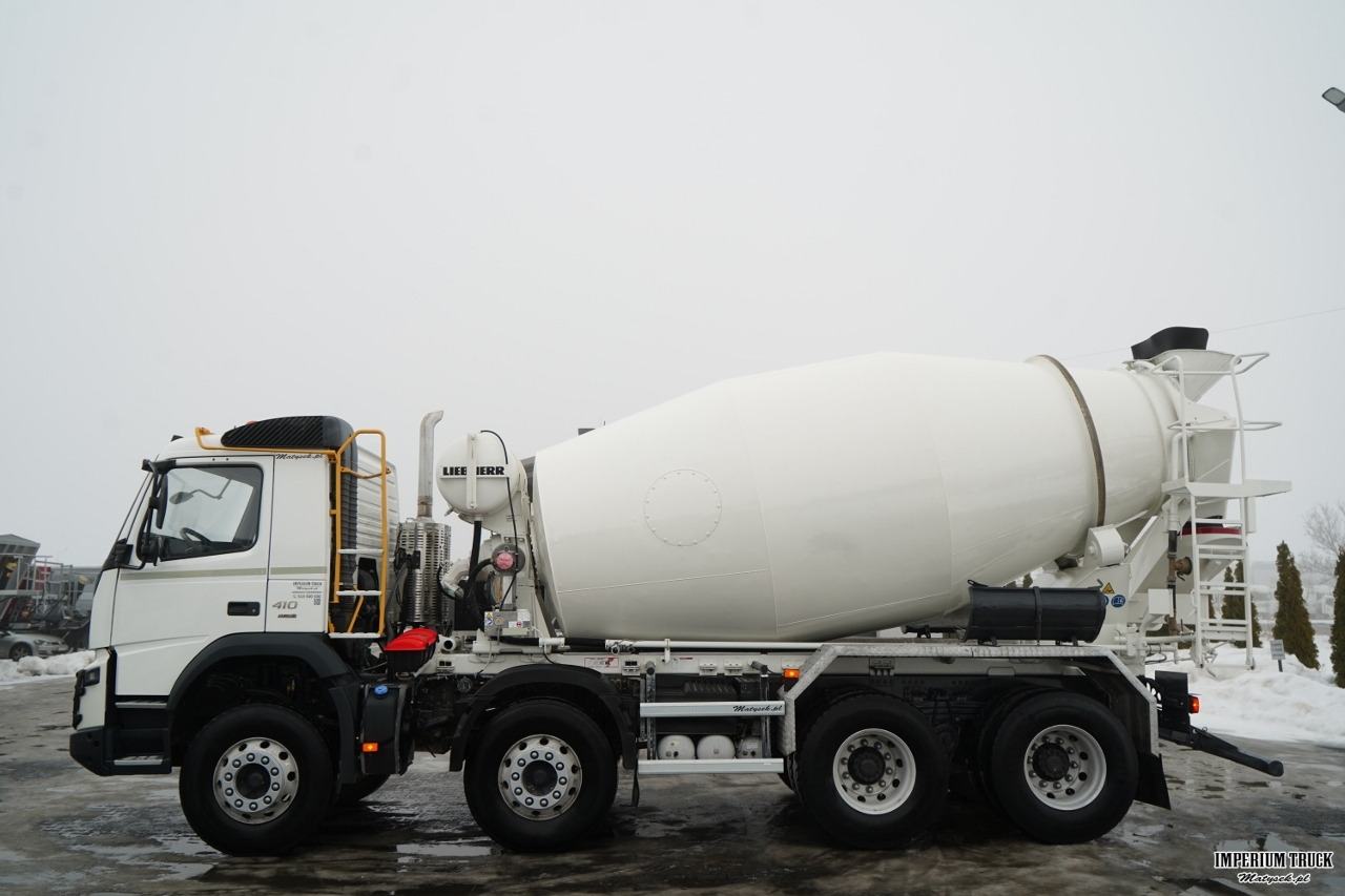 VOLVO FMX 410 / 8x4 / GRUSZKA 9m3 / BETONOMIESZARKA / LIEBHERR / ALUFELGI / EURO 6 - Concrete mixer truck: picture 3 VOLVO FMX 410 / 8x4 / GRUSZKA 9m3 / BETONOMIESZARKA / LIEBHERR / ALUFELGI / EURO 6 - Concrete mixer truck: picture 3