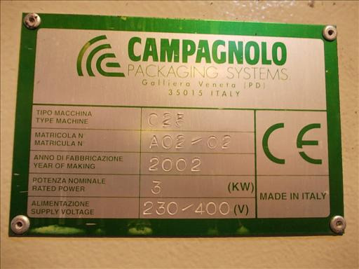 Packaging machinery Campagnolo C25 Vertical form and seal machine: picture 8