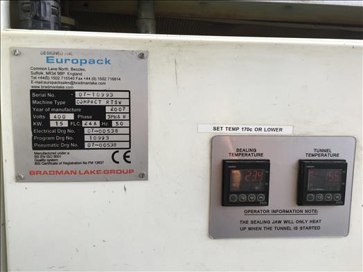 Packaging machinery GEI Europack Compact RTSW automatic sleeve wrapper: picture 8
