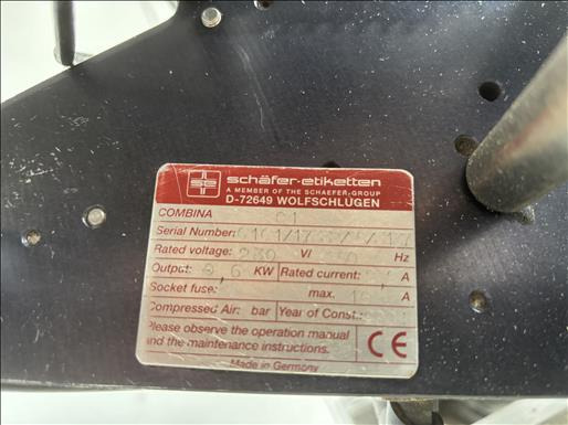 Packaging machinery Schafer C1 Top labeller: picture 6 Packaging machinery Schafer C1 Top labeller: picture 6