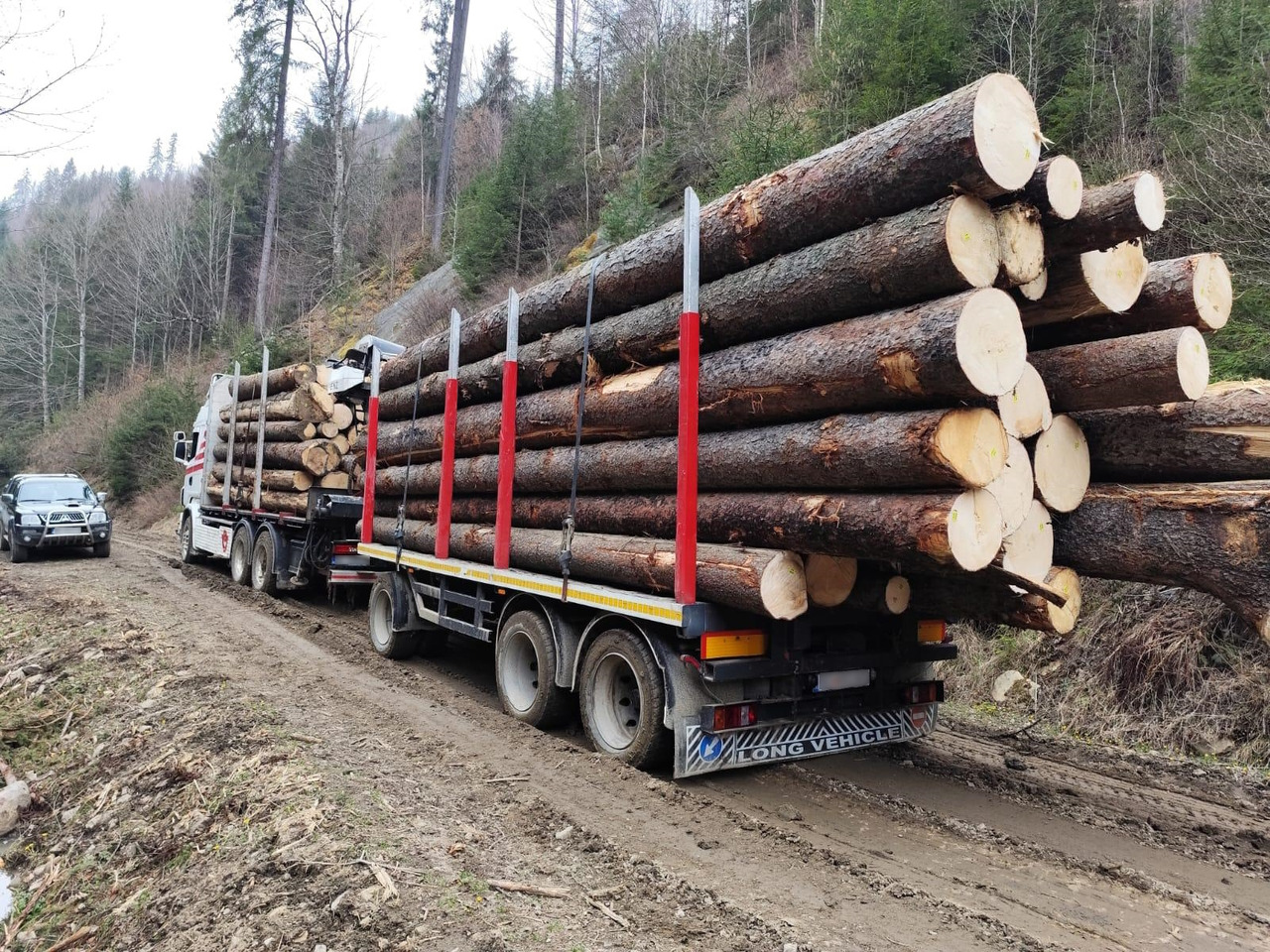 SCANIA R560 V8 - Logging truck, Crane truck: picture 5 SCANIA R560 V8 - Logging truck, Crane truck: picture 5