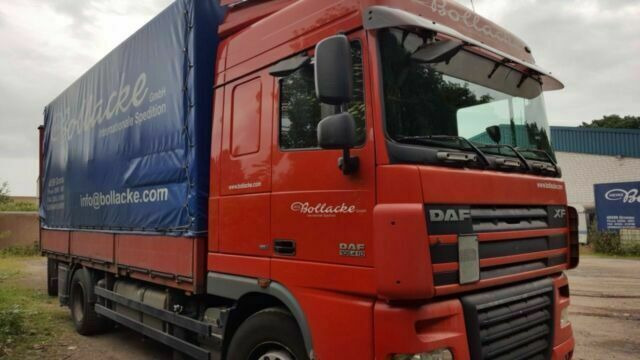 DAF 105-410 XF Plane Spriegel German Truck - Curtainsider truck: picture 1 DAF 105-410 XF Plane Spriegel German Truck - Curtainsider truck: picture 1