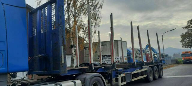 Kässbohrer SCV Plattform Mit Rungen 3 Achser - Logging semi-trailer: picture 3 Kässbohrer SCV Plattform Mit Rungen 3 Achser - Logging semi-trailer: picture 3