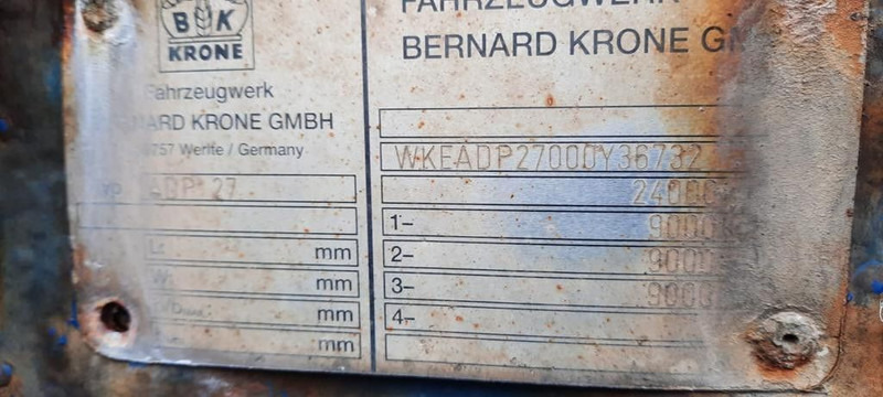 Krone ADP 27 3 Achser Anhänger - Curtainsider trailer: picture 2 Krone ADP 27 3 Achser Anhänger - Curtainsider trailer: picture 2