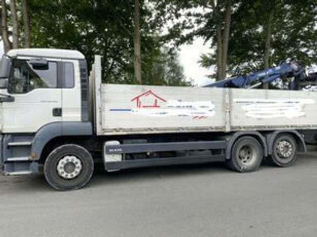 MAN 26.320 Pritsche mit Kran Tirre 170 - Dropside/ Flatbed truck, Crane truck: picture 1 MAN 26.320 Pritsche mit Kran Tirre 170 - Dropside/ Flatbed truck, Crane truck: picture 1