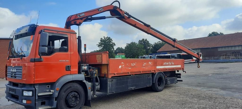 Dropside/ Flatbed truck, Crane truck MAN TG-M18.280PS Hiab 111B-2 mit Funk: picture 8