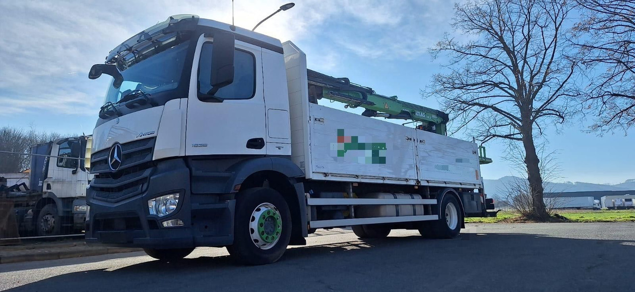 Mercedes-Benz 1835 Antos 4x2 Klima 1-Hand - Dropside/ Flatbed truck, Crane truck: picture 1 Mercedes-Benz 1835 Antos 4x2 Klima 1-Hand - Dropside/ Flatbed truck, Crane truck: picture 1
