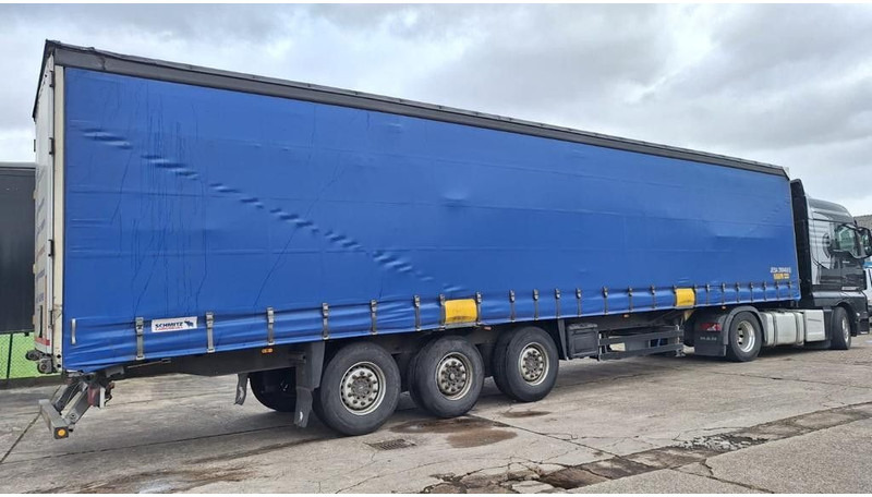 Schmitz Cargobull Pritsche Plane Bahn,Steckrungen - Curtainsider semi-trailer: picture 1 Schmitz Cargobull Pritsche Plane Bahn,Steckrungen - Curtainsider semi-trailer: picture 1