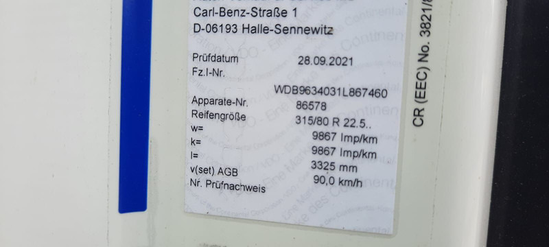 Tractor unit Mercedes-Benz Actros 1843LS Stream Space Kompressor:D9000: picture 6