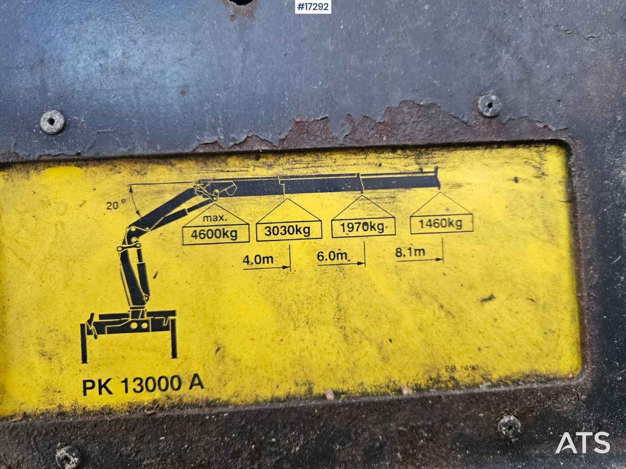 PALFINGER PK 13000 hydraulic crane (1997) - Loader crane: picture 5 PALFINGER PK 13000 hydraulic crane (1997) - Loader crane: picture 5