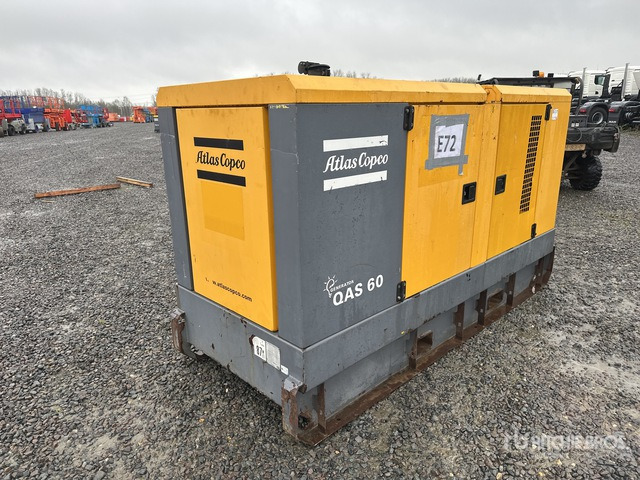 2012 Atlas Copco QAS60 60 kVA Skid-Mounted Generator Set - Generator set: picture 3 2012 Atlas Copco QAS60 60 kVA Skid-Mounted Generator Set - Generator set: picture 3