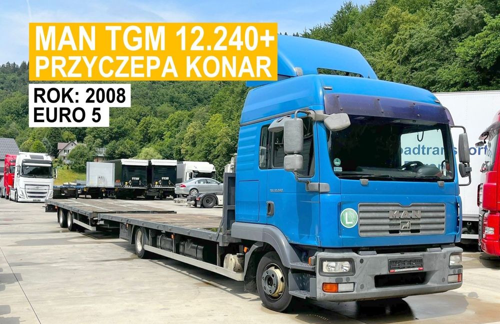 MAN TGM 12.240 // 2008 Rok // Euro 5 // + Przyczepa Konar 2 osie // 7.7+7.7 // - Other machinery: picture 1 MAN TGM 12.240 // 2008 Rok // Euro 5 // + Przyczepa Konar 2 osie // 7.7+7.7 // - Other machinery: picture 1