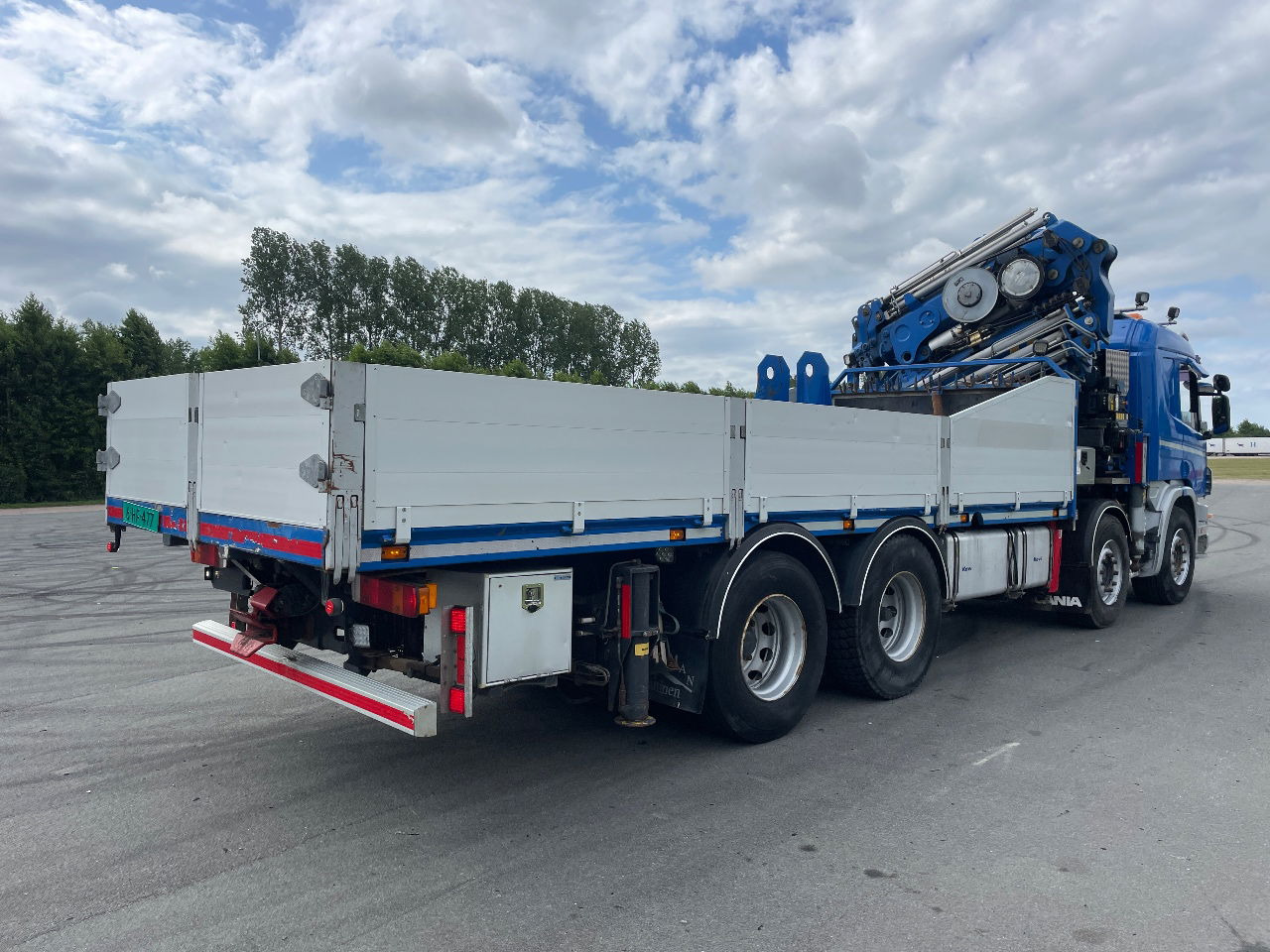 Crane truck Scania P124-400 124 with hiab 550 crane with jib, excellent condition: picture 7