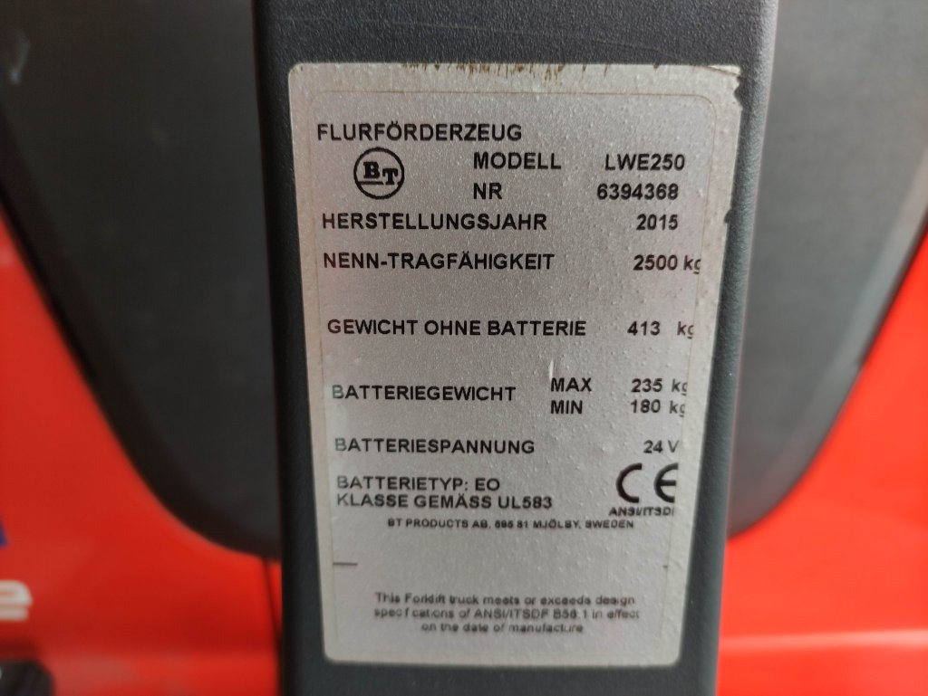 BT LWE250 - Pallet truck: picture 5 BT LWE250 - Pallet truck: picture 5