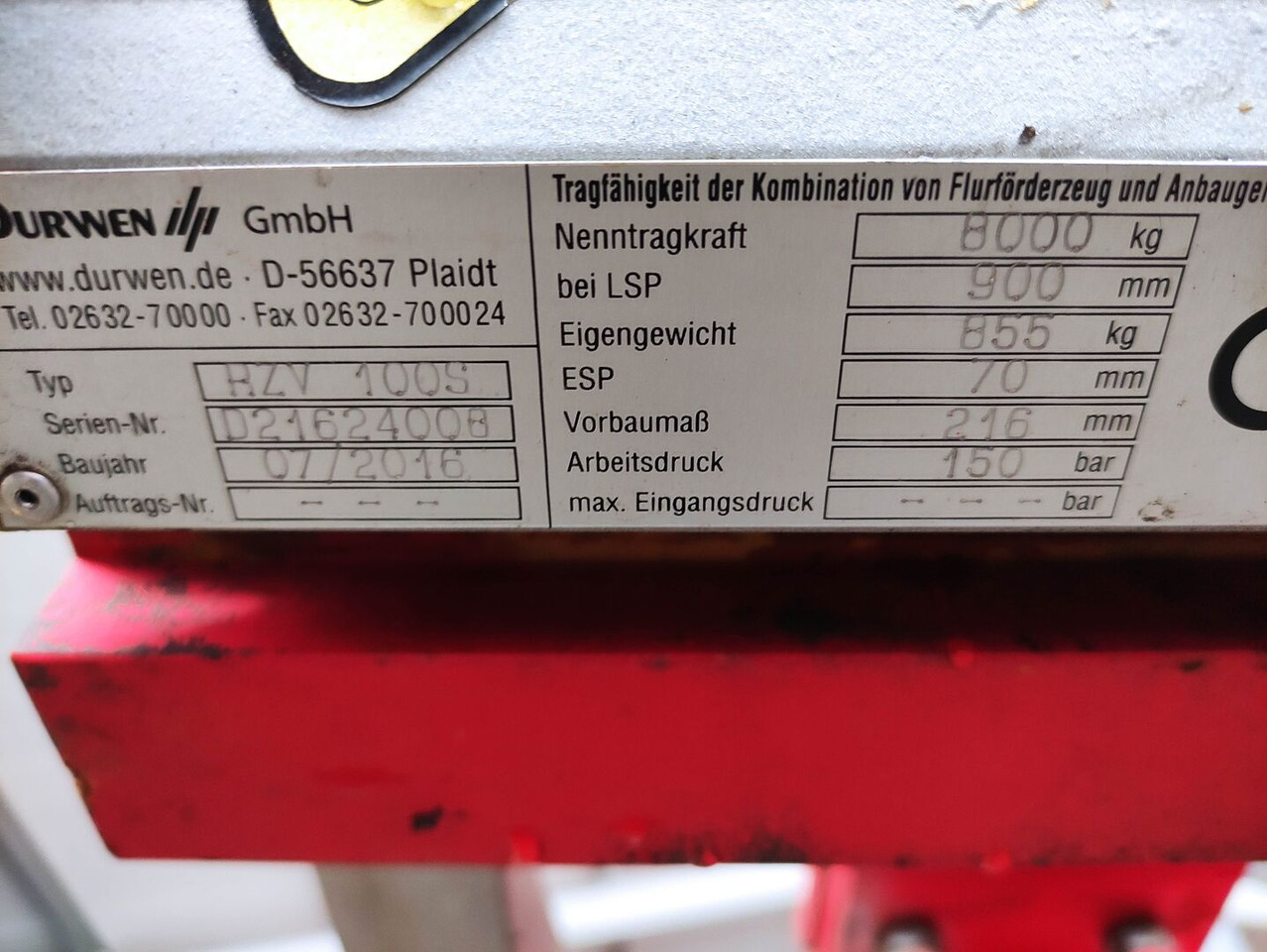 Durwen RZV100S - Forks: picture 5 Durwen RZV100S - Forks: picture 5