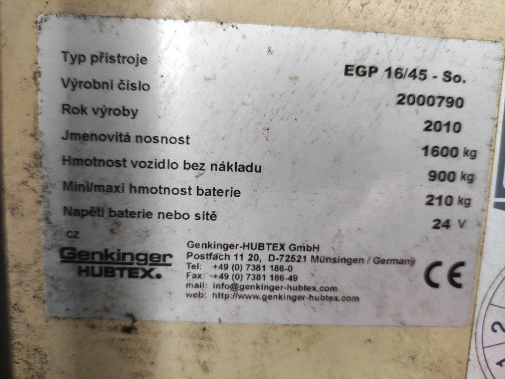 Hubtex EGP16/45-So - Stacker: picture 5 Hubtex EGP16/45-So - Stacker: picture 5