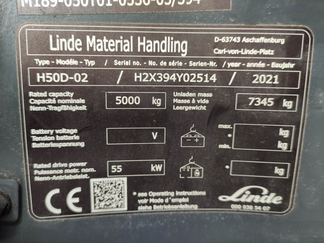 Diesel forklift Linde H50D-02-394-EVO: picture 7