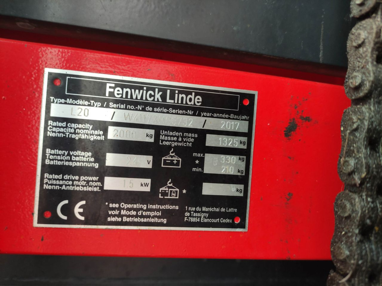 Linde L20-1173 - Stacker: picture 5 Linde L20-1173 - Stacker: picture 5