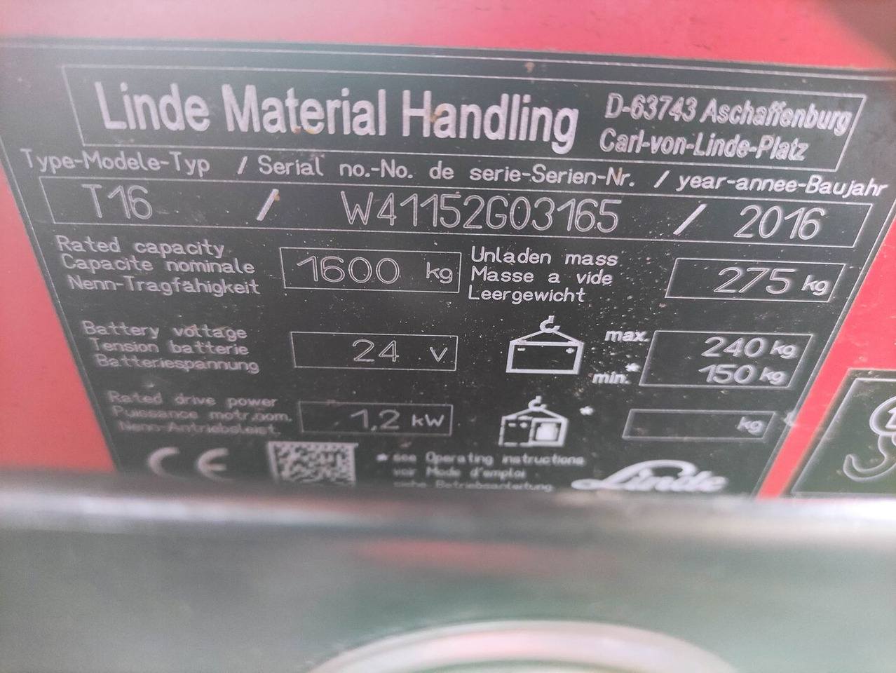 Linde T16-1152 - Pallet truck: picture 5 Linde T16-1152 - Pallet truck: picture 5