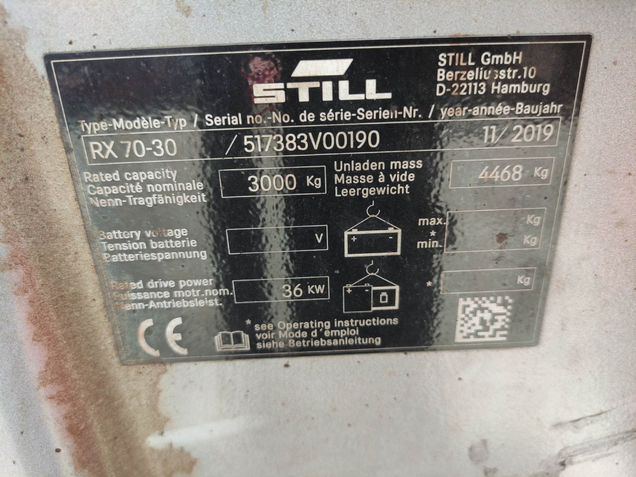 Diesel forklift Still RX70-30 (Defekter Zustand): picture 6