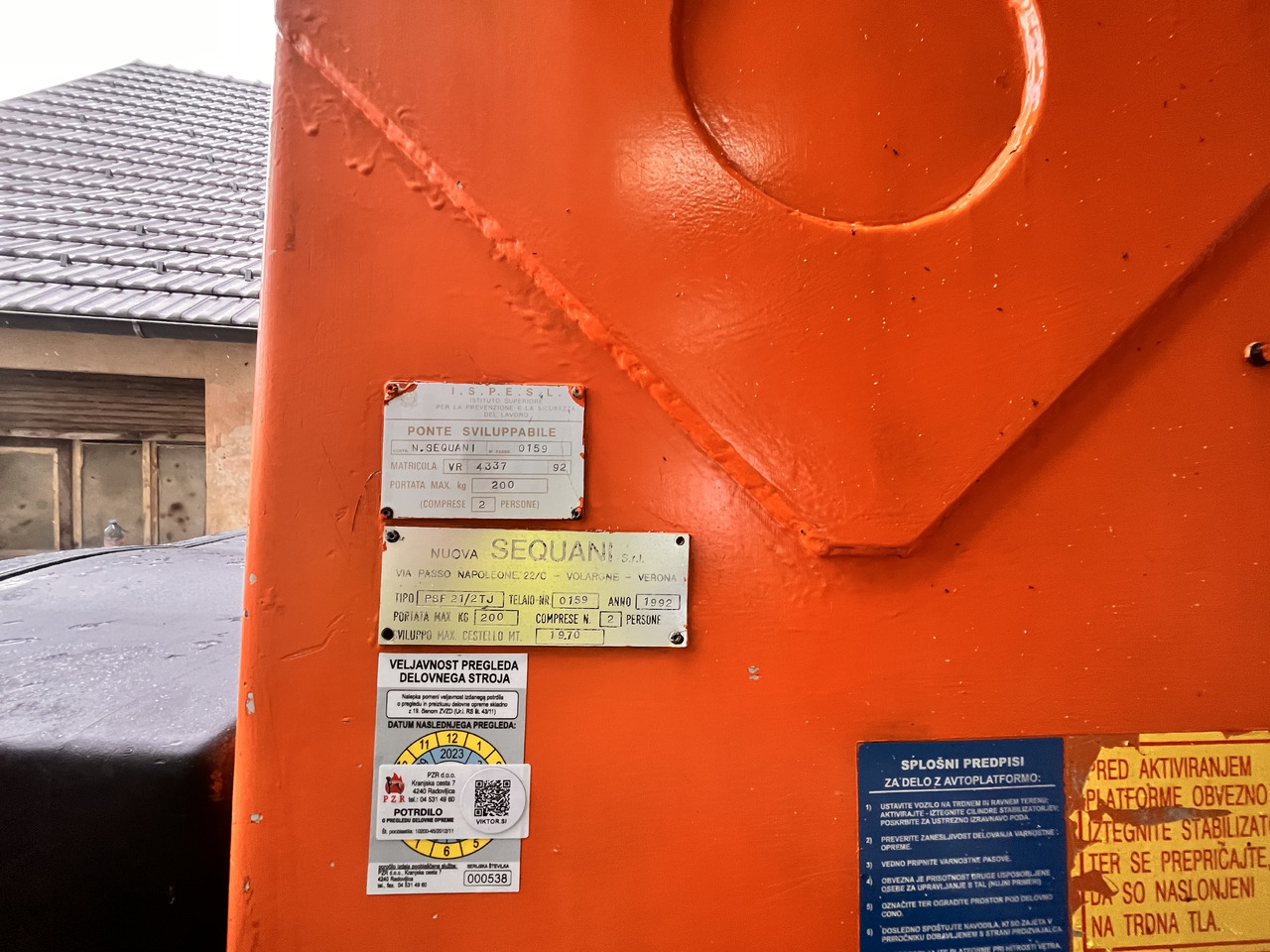 Nuova Sequani s.r.l PSF 2-/2TJ - Truck mounted aerial platform: picture 5 Nuova Sequani s.r.l PSF 2-/2TJ - Truck mounted aerial platform: picture 5