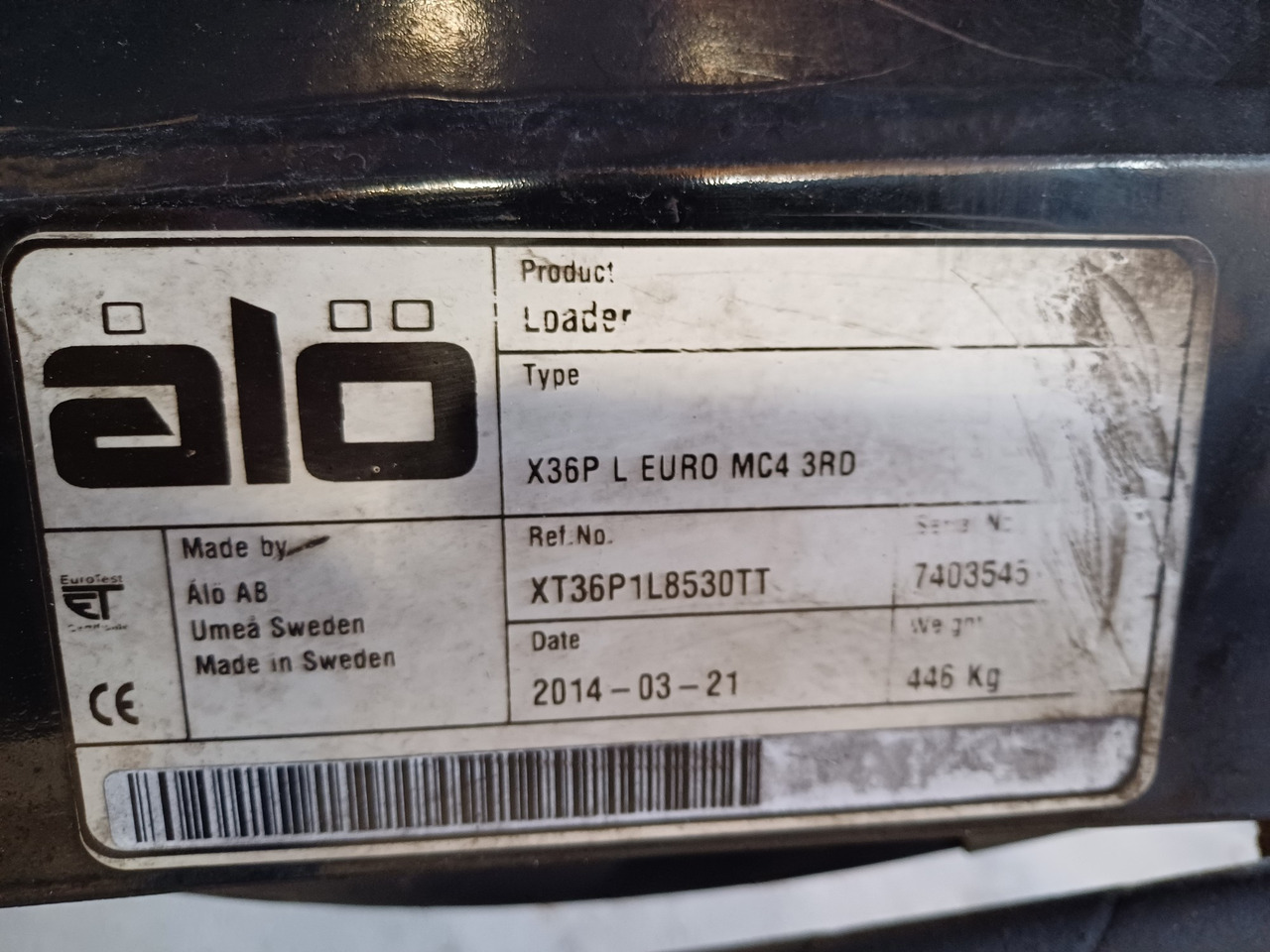 Front loader for tractor Trima X36 P Euro (22937): picture 8